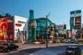 Coca Cola store and MGM hotel in Las Vegas