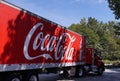 The Coca Cola truck. Washington state beverage delivery. USA. 2019-08-14