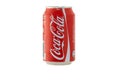 Coca cola on a white background Royalty Free Stock Photo