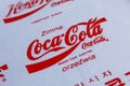 Coca Cola written in Polish language