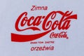 Coca Cola written in Polish language