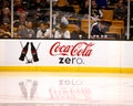 Coca-Cola Zero hockey dasher Royalty Free Stock Photo