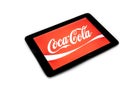 CocaCola logo on ipad screen Royalty Free Stock Photo