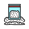 cocaine drug color icon vector illustration