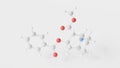 cocaine molecule 3d, molecular structure, ball and stick model, structural chemical formula cns stimulant Royalty Free Stock Photo