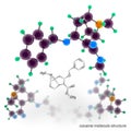 Cocaine molecule structure