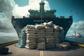 Cocaine shipping warehouse Illegal drug production. Neural network AI generated