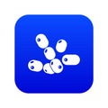 Coccus bacilli icon blue vector Royalty Free Stock Photo
