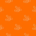 Coccus bacilli pattern vector orange Royalty Free Stock Photo