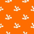 Coccus bacilli pattern vector orange Royalty Free Stock Photo