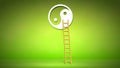 Coceptual image with ladder Royalty Free Stock Photo