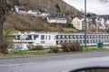 Large hotel ship for a river cruise along the Mosel Royalty Free Stock Photo