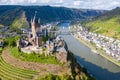 Cochem Imperial Castle, Reichsburg Cochem, Gothic Revival style, Cochem town, Moselle river, Rhineland-Palatinate, Germany,=.