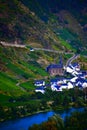 view across the Mosel to Valwig amd the narrow steep road up to Valwiger Berg