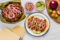 Cochinita Pibil, Mexican tacos Mayan cuisine from Yucatan Mexico Royalty Free Stock Photo