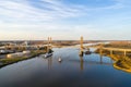 Cochrane Bridge over Mobile River on the Alabama gulf coast Royalty Free Stock Photo