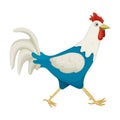 Cock of animal cartoon vector icon.Cartoon vector illustration rooster. Isolated illustration of cock rooster icon on Royalty Free Stock Photo