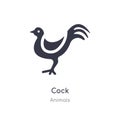 cock icon. isolated cock icon vector illustration from animals collection. editable sing symbol can be use for web site and mobile Royalty Free Stock Photo