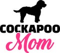 Cockapoo mom silhouette
