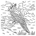 Cockatiel Bird Coloring Page for Kids