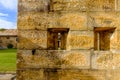 Cockatoo island Sydney, Australia, Detail of historical stone prison building built by convicts for solitary confinement of