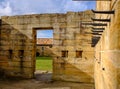 Cockatoo island Sydney, Australia, Historical stone prison building built by convicts for solitary confinement of prisoners in