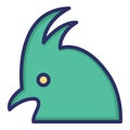 Cockatoo  Isolated Vector Icon which can be easily modified or edited as you want Royalty Free Stock Photo