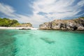 Cockburn island in Andaman ,blue sky and beautiful beach Royalty Free Stock Photo