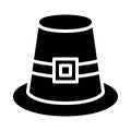 Cockel hat icon, Thanksgiving related vector Royalty Free Stock Photo