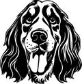 Cocker spaniel - high quality vector logo - vector illustration ideal for t-shirt graphic Royalty Free Stock Photo