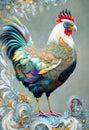 Cockerel rooster portrait - Generative AI