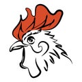 Cockerel symbol of the new year