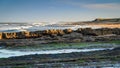 Cocklawburn Beach from Saltpan Rocks Royalty Free Stock Photo