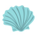 Cockle, clam seashell illustration