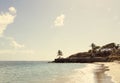 Cockleshell beach in St. Kitts Royalty Free Stock Photo