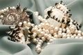 Cockleshells and pearls Royalty Free Stock Photo