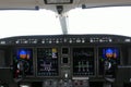 Cockpit of an airplane and board Royalty Free Stock Photo