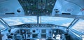 Cockpit of the airplane