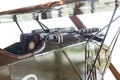 Cockpit of a biplane from the First World War Royalty Free Stock Photo