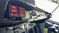 cockpit Boeing 737 auto pilot control panel Royalty Free Stock Photo