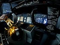 Cockpit of Boeing 737 Royalty Free Stock Photo