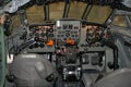 Cockpit of Comet aircraft - very first jet airliner Royalty Free Stock Photo