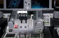 Cockpit detail of airliner