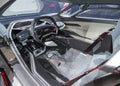 Cockpit of an electric Audi sports car at the IAA