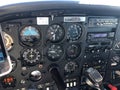 Cockpit of a Cessna 182 in Austria 7.7.2020