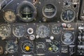 Cockpit of an old russian plane