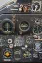 Cockpit of an old russian plane