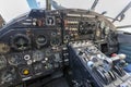 Cockpit of an old russian plane