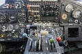 Cockpit of an old russian plane