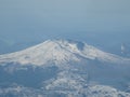 Cockpit Photo of Mount Rainier Royalty Free Stock Photo